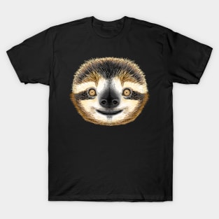 Cute two-toed sloths with smile face classic T-Shirt